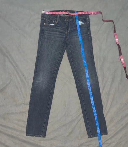 American Eagle Women Cotton Dark Gray Jeans M - additional view 4