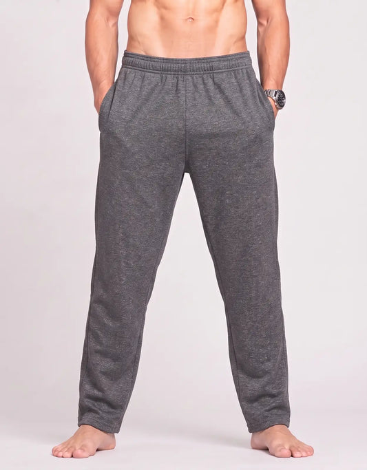 AND 1 Men Sports Polyester Charcoal Trackpants M