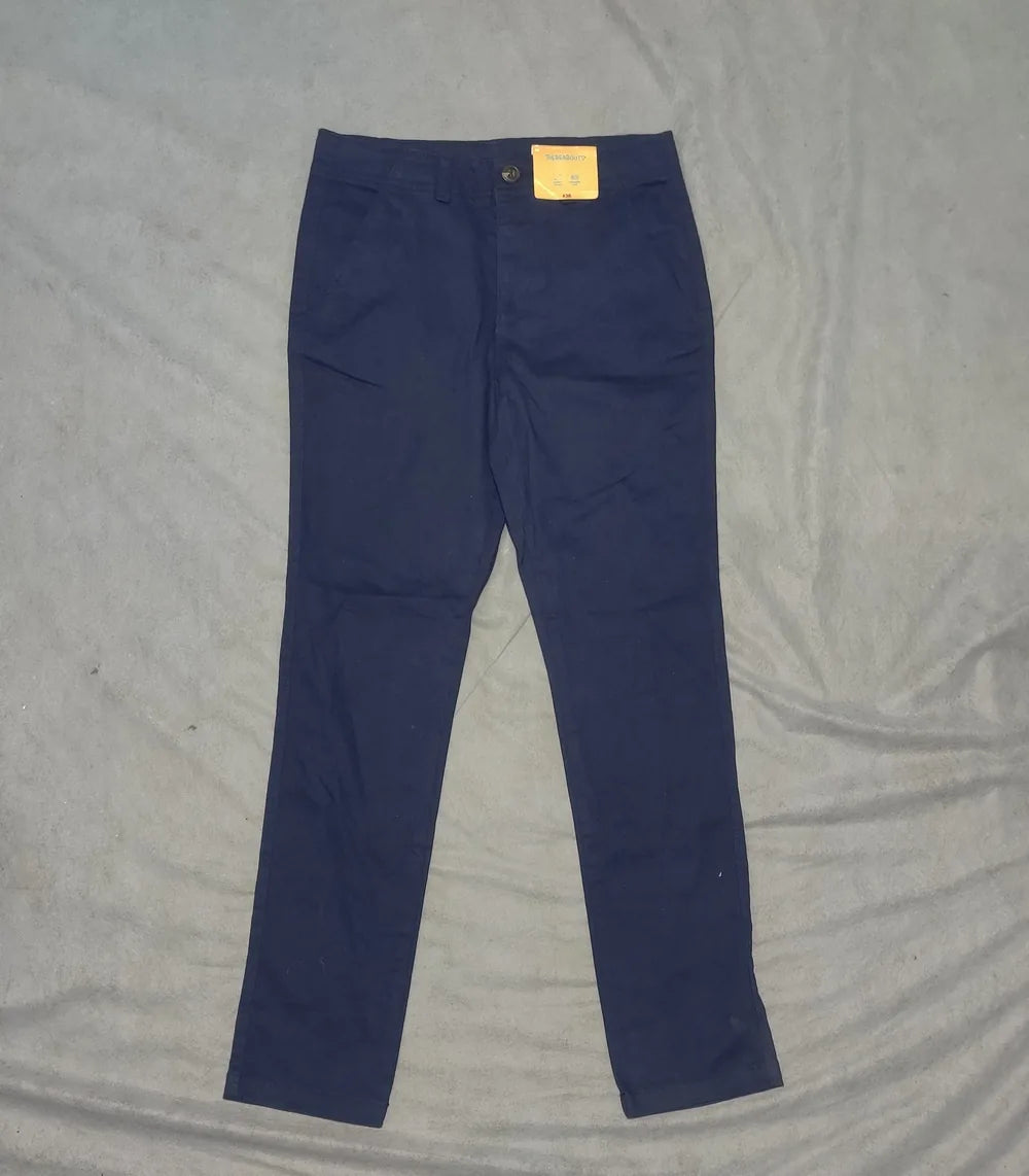 There Abouts Women Cotton Navy Chinos S - additional view 3