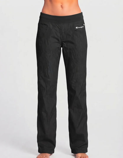 Champion Women Black Sport Trouser - Preloved Ladies Trousers Pakistan - Summer Polyester - Size 28 to 30