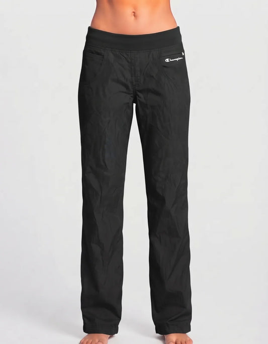 Champion Women Black Sport Trouser - Preloved Ladies Trousers Pakistan - Summer Polyester - Size 28 to 30