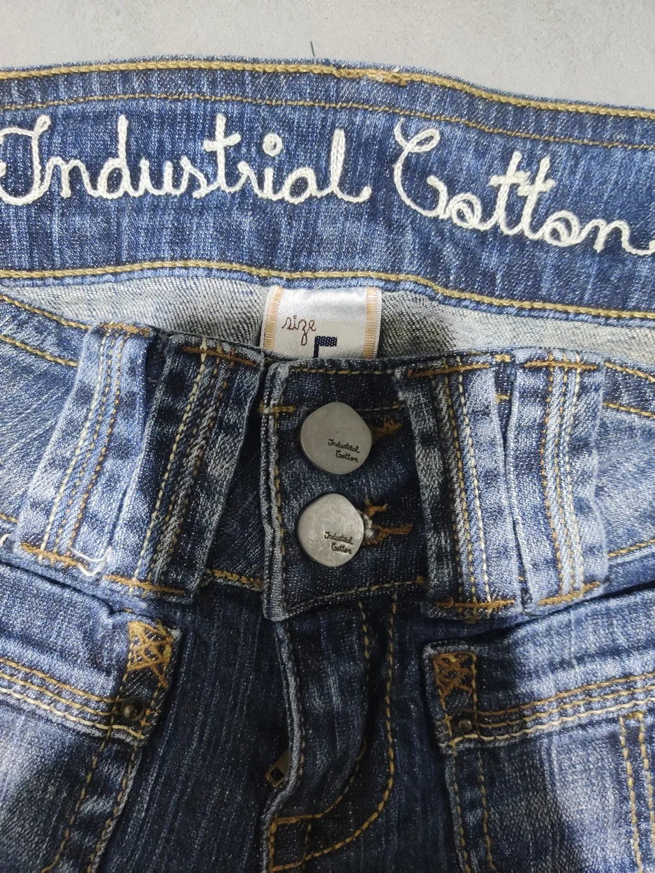 Industrial Cotton Women Cotton Dark Blue Jeans S - additional view 2