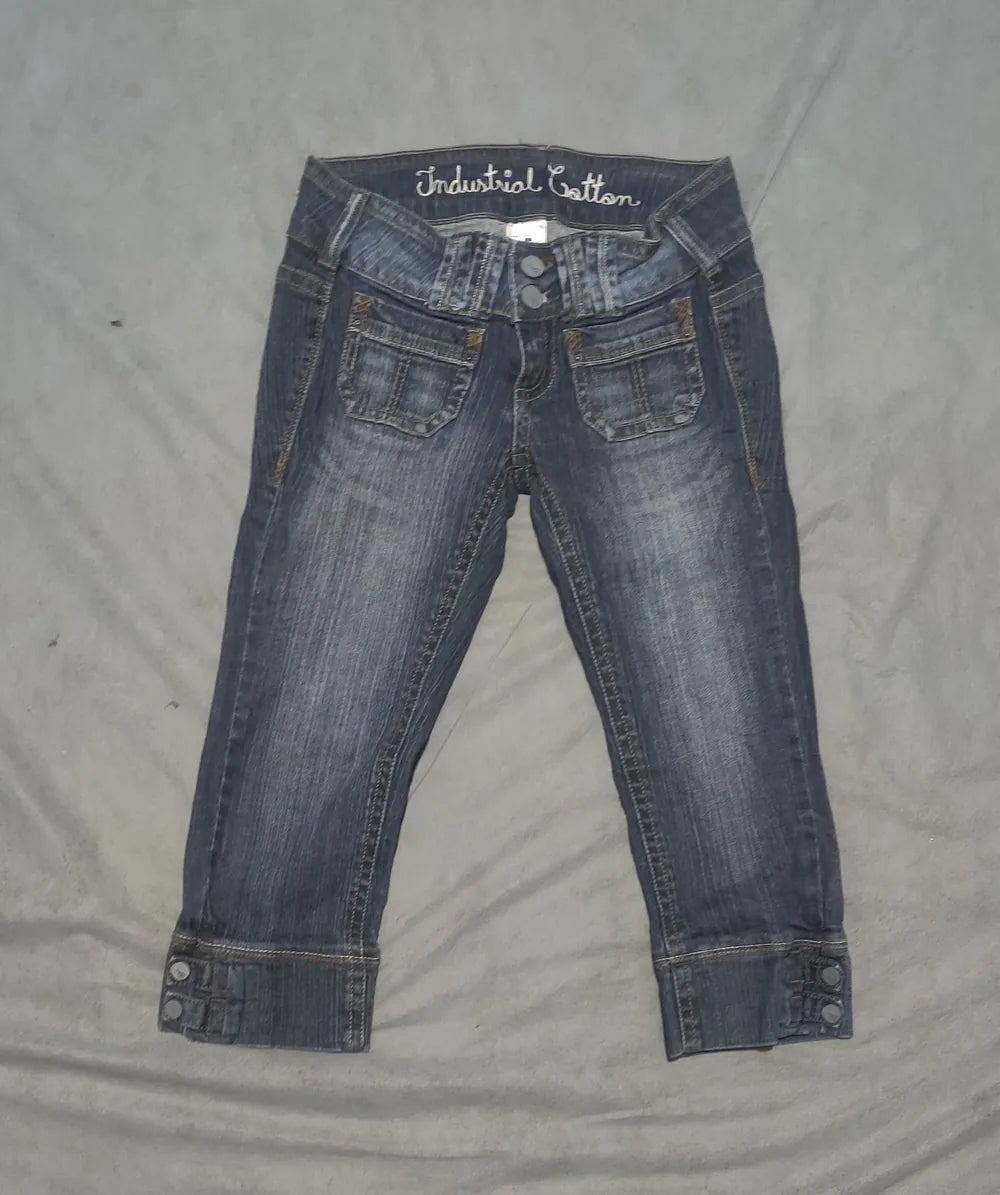 Industrial Cotton Women Cotton Dark Blue Jeans S - additional view 3
