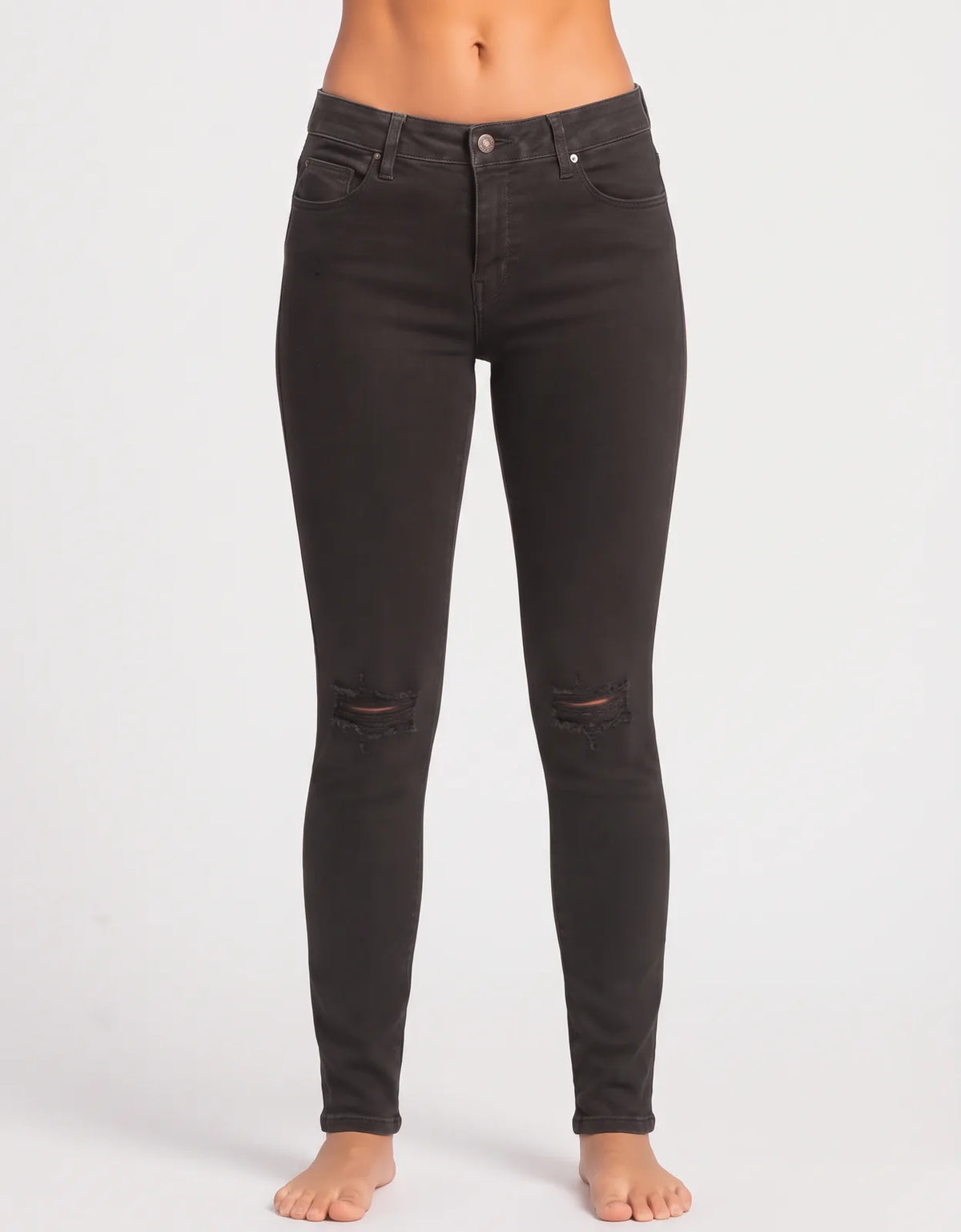 American Eagle Cotton Women Cotton Dark Gray Jeans S