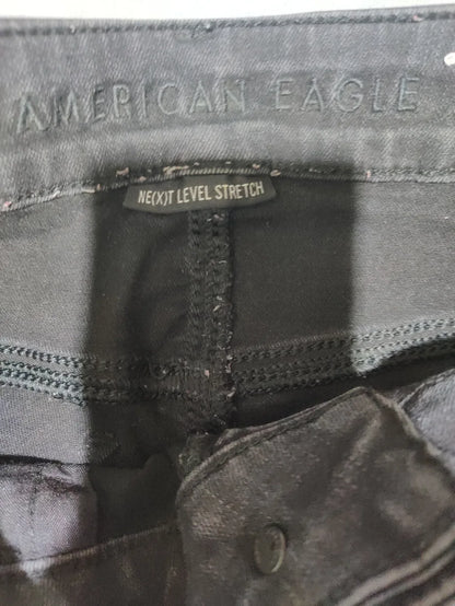 American Eagle Cotton Women Cotton Dark Gray Jeans S - additional view 2
