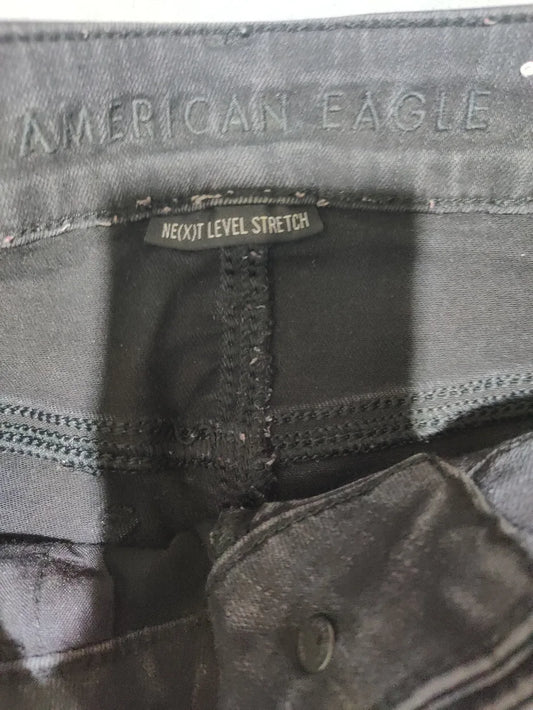 American Eagle Cotton Women Cotton Dark Gray Jeans S - additional view 2