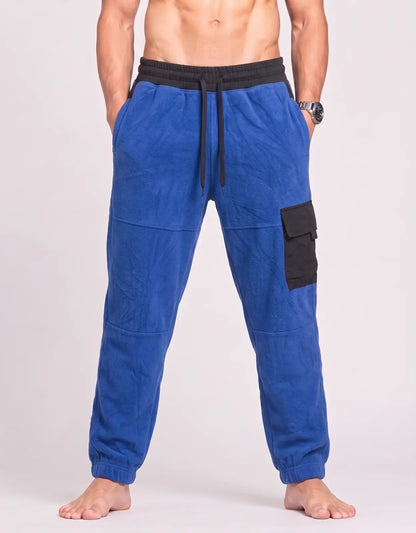 Athletic Works Men Sports Polyester Blue Trackpants XL