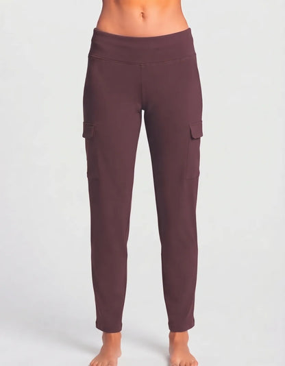 Eddie Bauer Women Maroon Sport Winter Trouser - Preloved Ladies Trousers Pakistan - Winter Polyester - Size 30 to 32