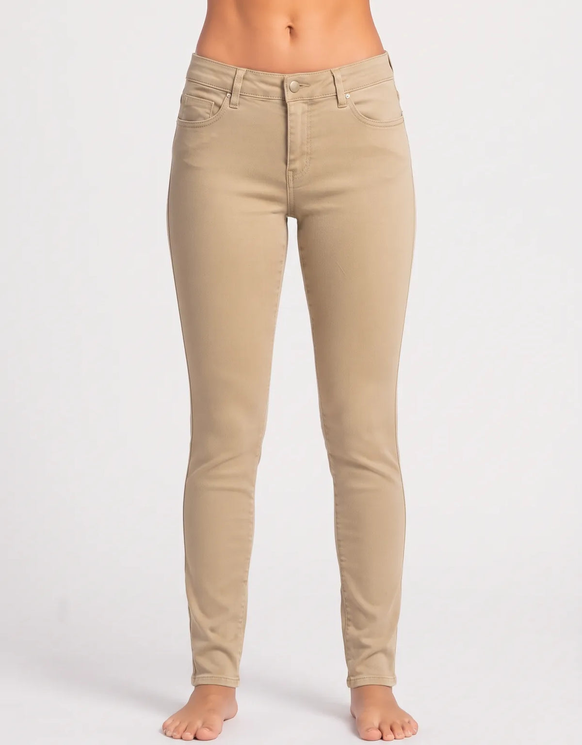Time And Tru Women Cotton Khaki Jeans L