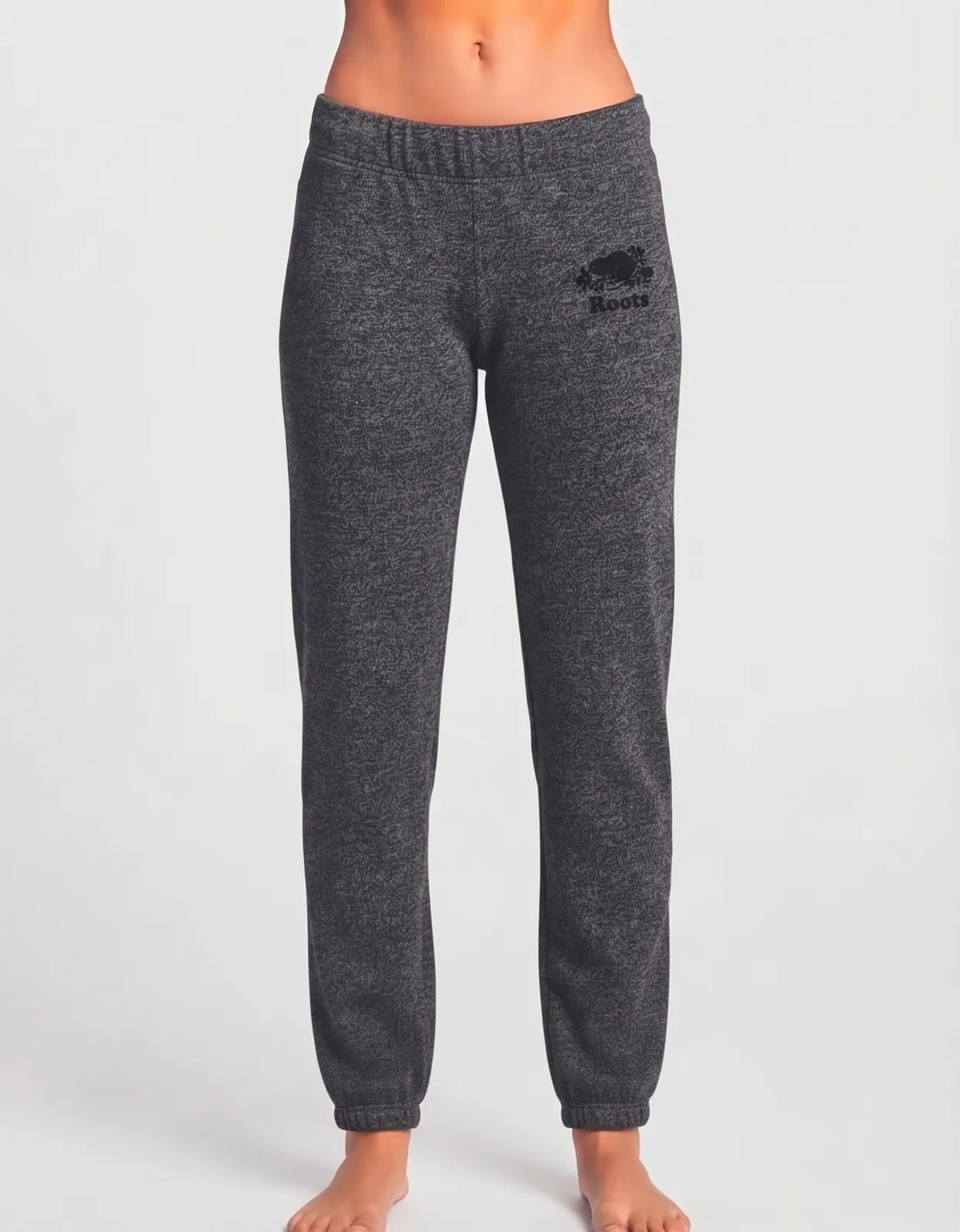 Roots Women Charcoal Sport Winter Trouser - Preloved Ladies Trousers Pakistan - Winter Polyester - Size 26 to 28