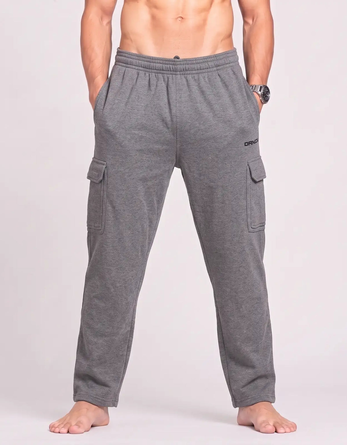 AND 1 Men Cotton Gray Winter Trousers XL