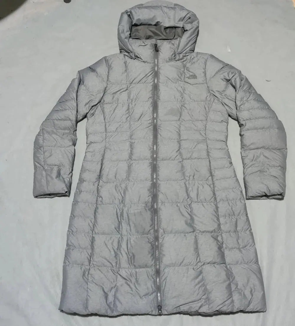 The North face 550 Fill Women Puffer Gray Hooded Coat Jacket – Preloved Labels (view 2)
