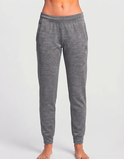 Reebok Women Gray Sport Winter Trouser - Preloved Ladies Trousers Pakistan - Winter Polyester - Size 24 to 26