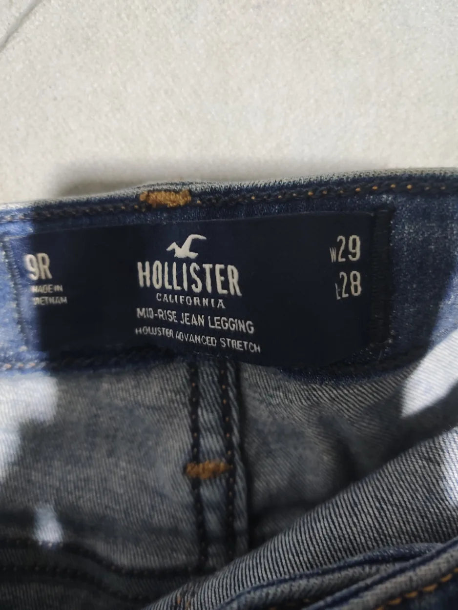 Hollister Women Cotton Blue Jeans M - additional view 2