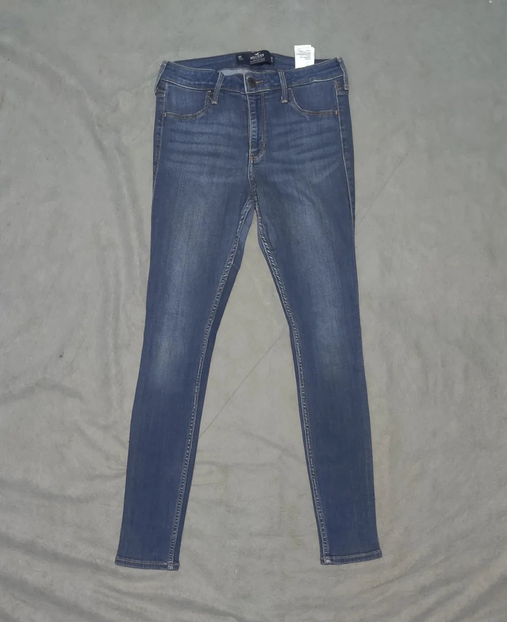 Hollister Women Cotton Blue Jeans M - additional view 3