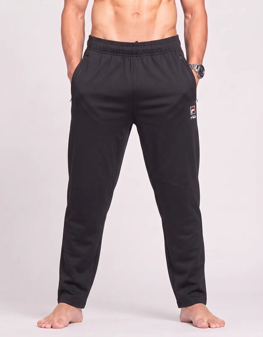 Fila Men Sports Polyester Black Trackpants M