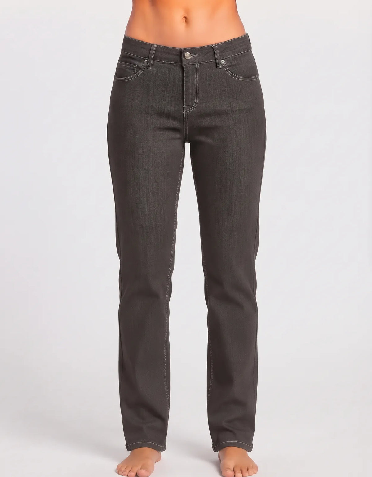 Cato Women Cotton Dark Gray Jeans L