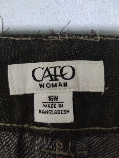 Cato Women Cotton Dark Gray Jeans L - additional view 2