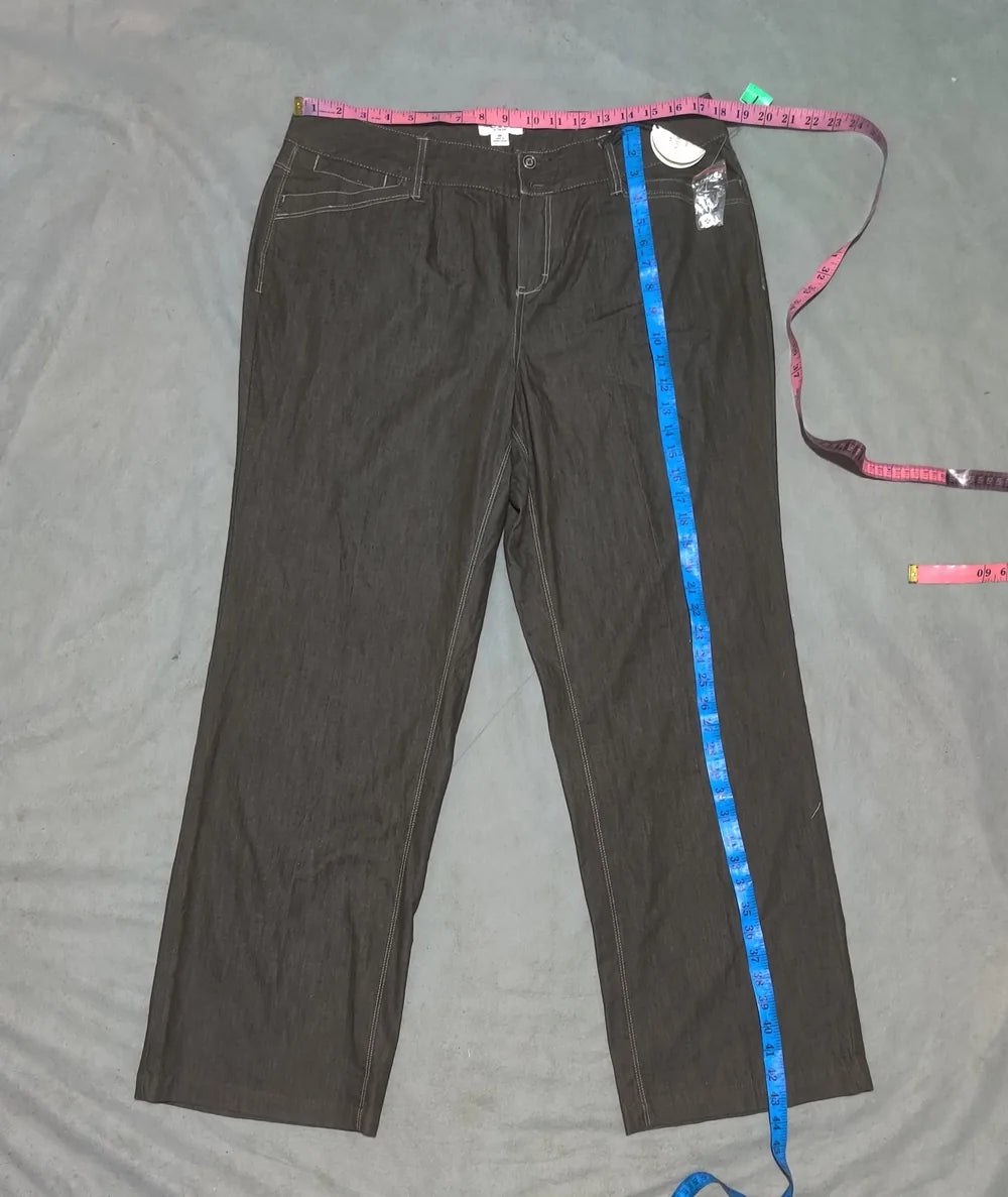 Cato Women Cotton Dark Gray Jeans L - additional view 4