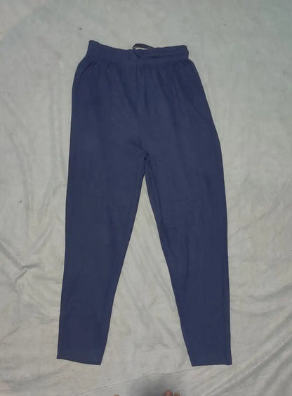 White Fish Men Cotton Navy Trousers L - additional view 3