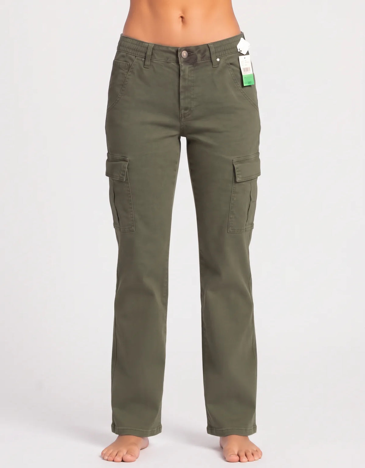 Old Navy Women Cotton Olive Cargo Pants M