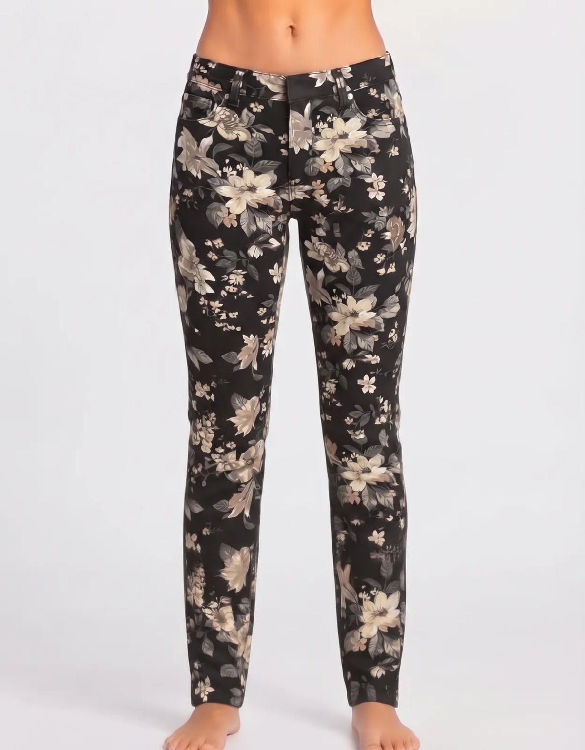 Old Navy Women Cotton Black Beige Pants S