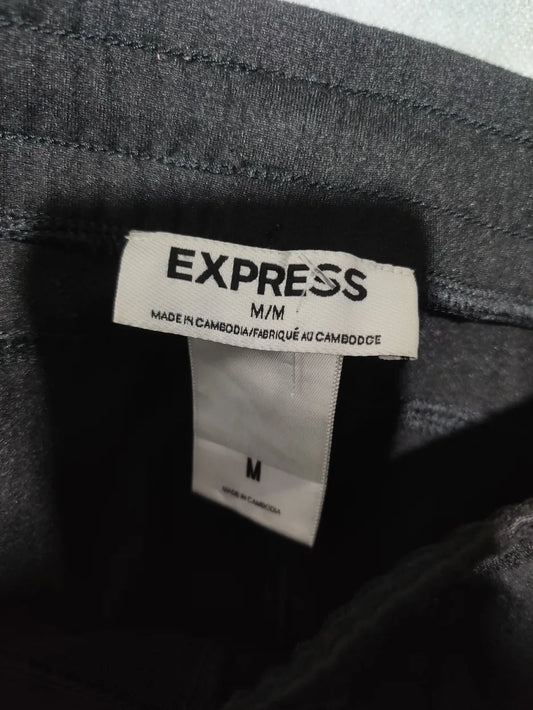 Express Women Black Sport Trouser - Preloved Ladies Trousers Pakistan - Summer Polyester - Size 32 to 34 - Photo 2