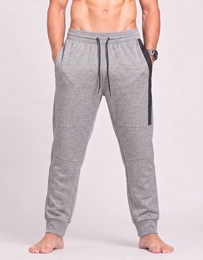 American Eagle Men Sports Polyester Gray Trackpants M