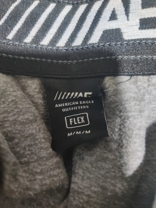 American Eagle Men Sports Polyester Gray Trackpants M - additional view 2