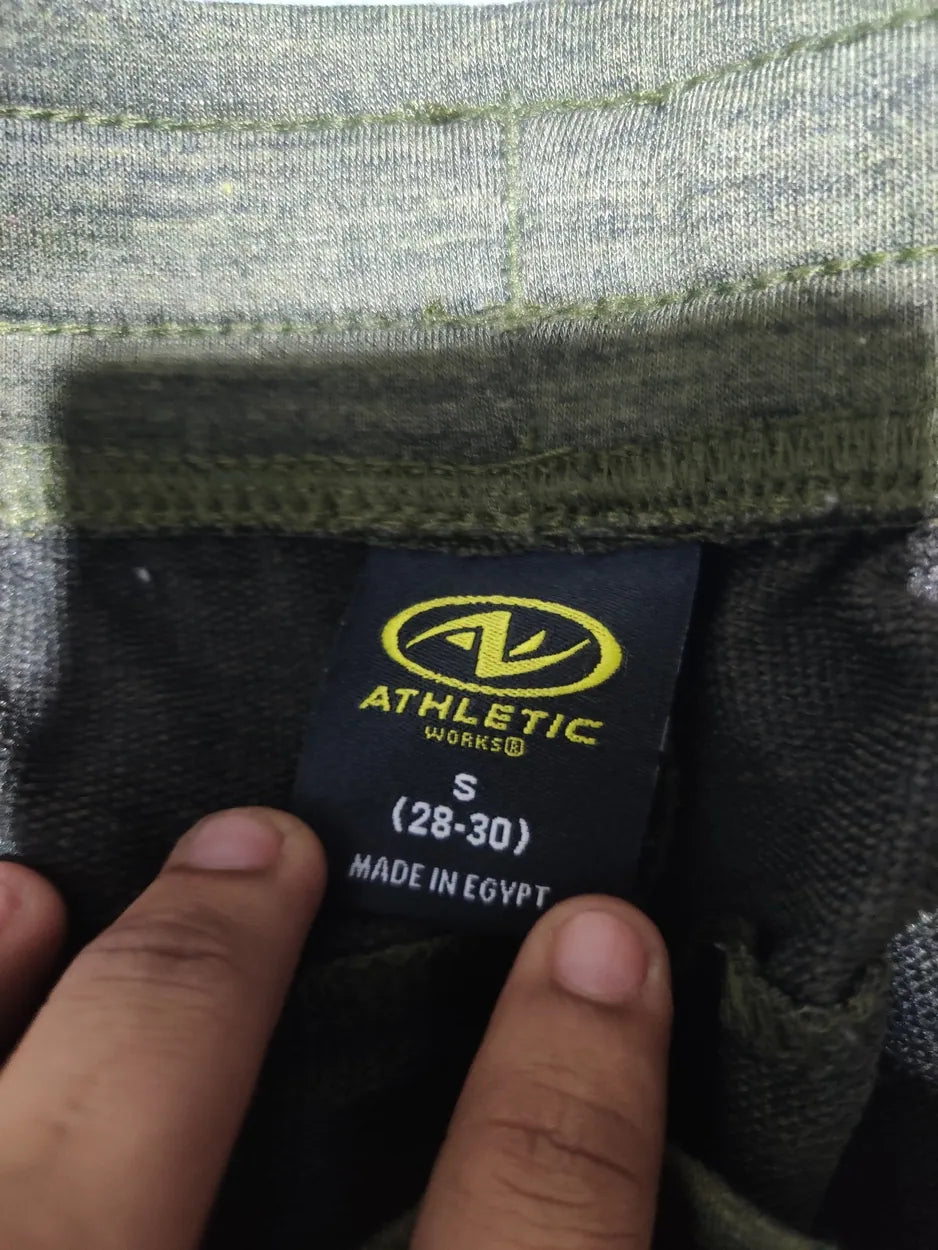 Athletic Works Women Olive Sport Trouser - Preloved Ladies Trousers Pakistan - Summer Polyester - Size 24 to 26 - Photo 2