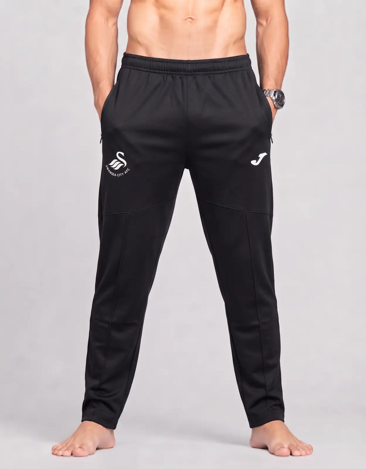 Joma Men Sports Polyester Black Trackpants S