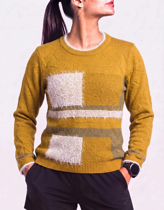 Moffi Women Acrylic Mustard Sweater M – Preloved Labels