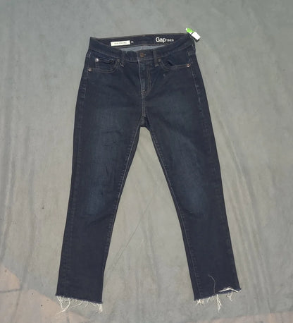Gap Women Cotton Dark Blue Jeans M - additional view 3