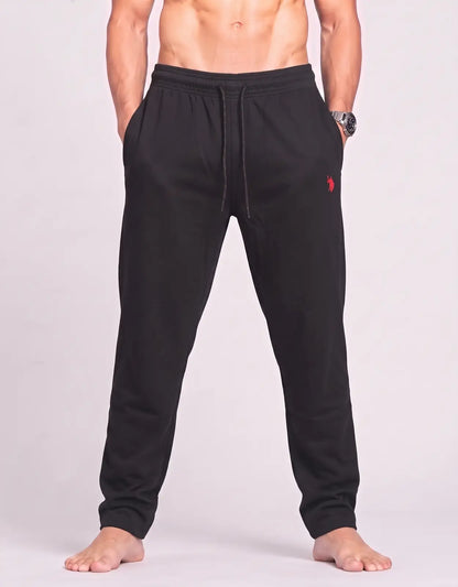 Polo U.S. Assn Men Polyester Black Winter Trousers XL