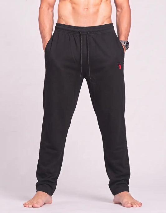 Polo U.S. Assn Men Polyester Black Winter Trousers XL