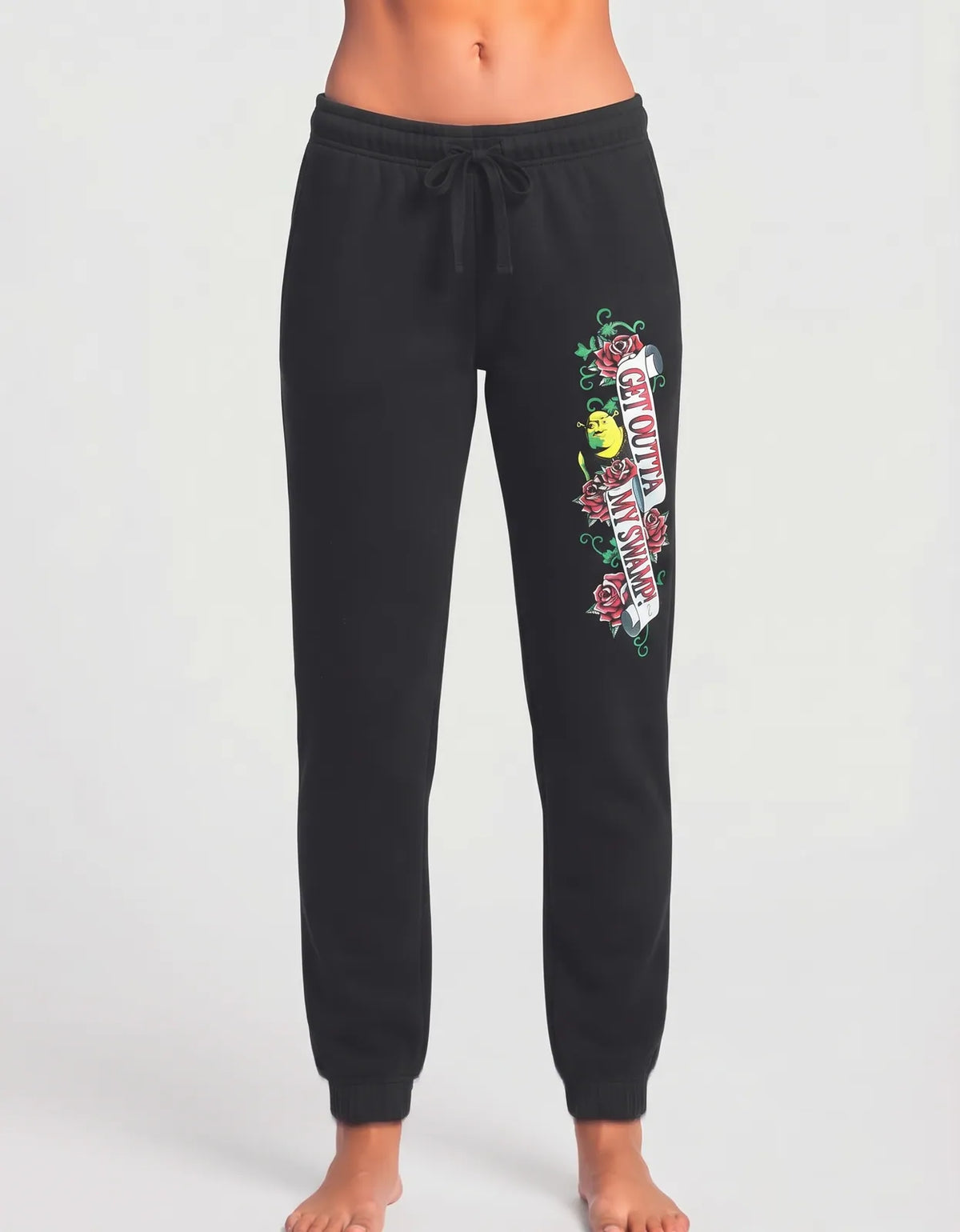Shrek Women Black Sport Winter Trouser - Preloved Ladies Trousers Pakistan - Winter Polyester - Size 32 to 34
