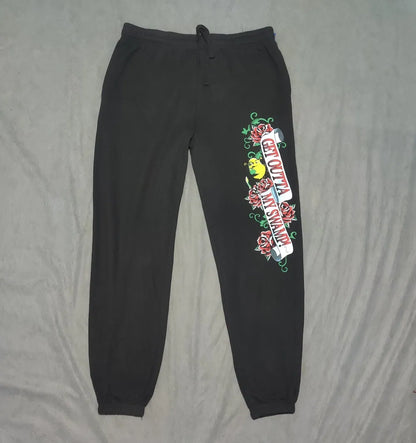 Shrek Women Black Sport Winter Trouser - Preloved Ladies Trousers Pakistan - Winter Polyester - Size 32 to 34 - Photo 3