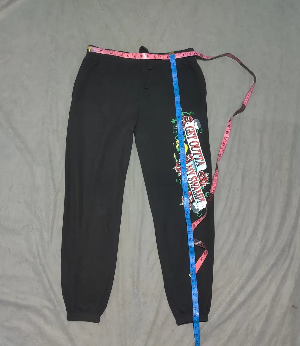Shrek Women Black Sport Winter Trouser - Preloved Ladies Trousers Pakistan - Winter Polyester - Size 32 to 34 - Photo 4
