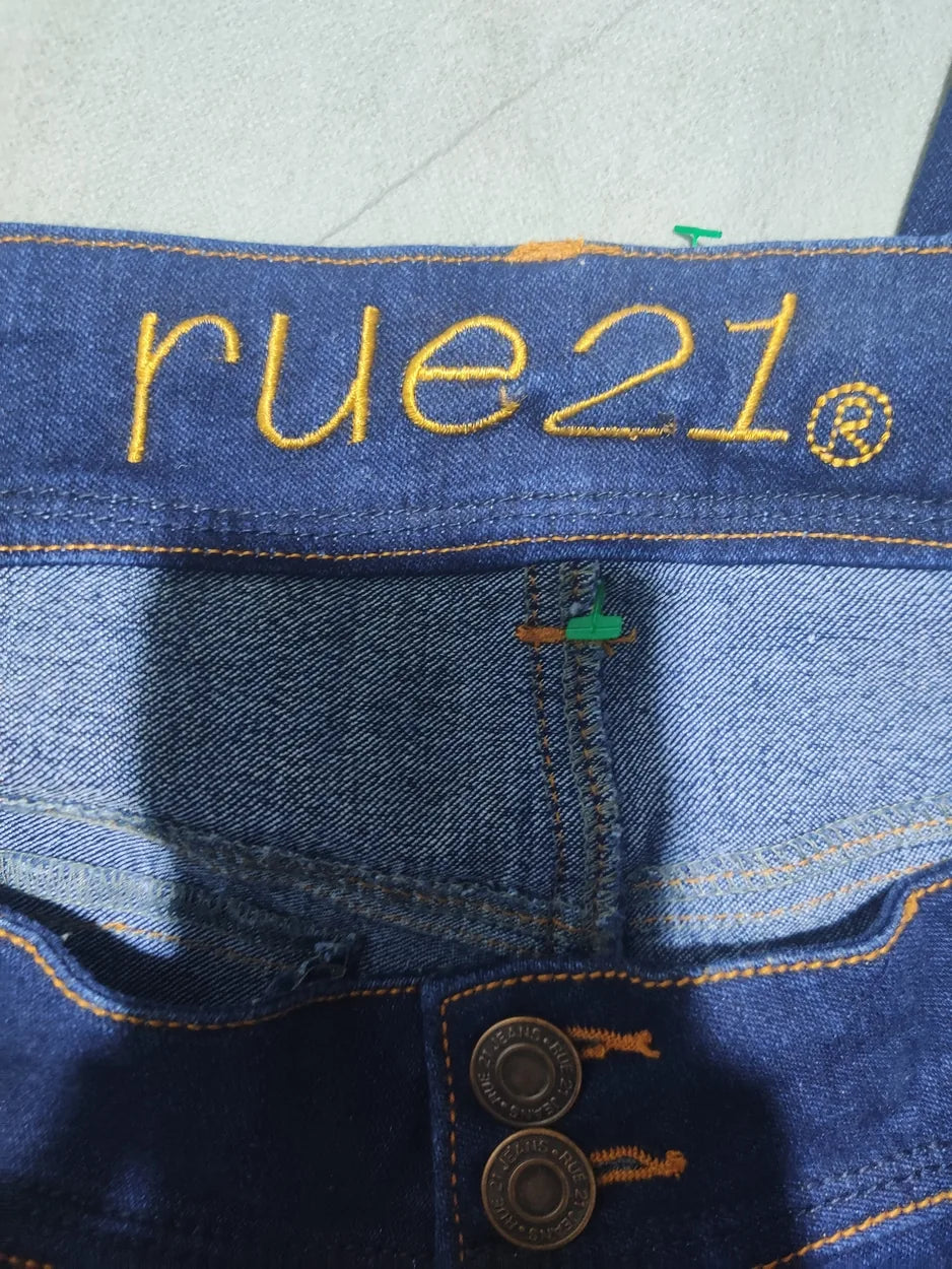 Rue 21 Women Cotton Dark Blue Jeans M - additional view 2