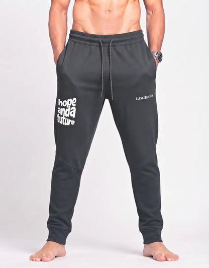 Elevated Faith Men Cotton Charcoal Winter Trousers S