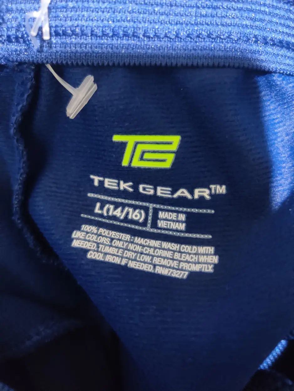 Tek Gear Men Sports Polyester Blue Trackpants L - additional view 2
