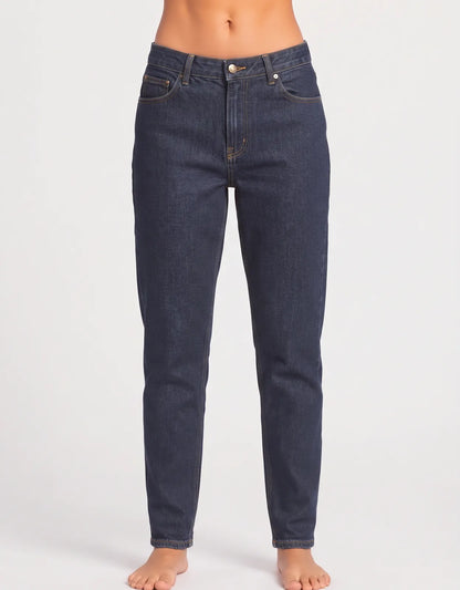 Austin Women Cotton Dark Blue Jeans S
