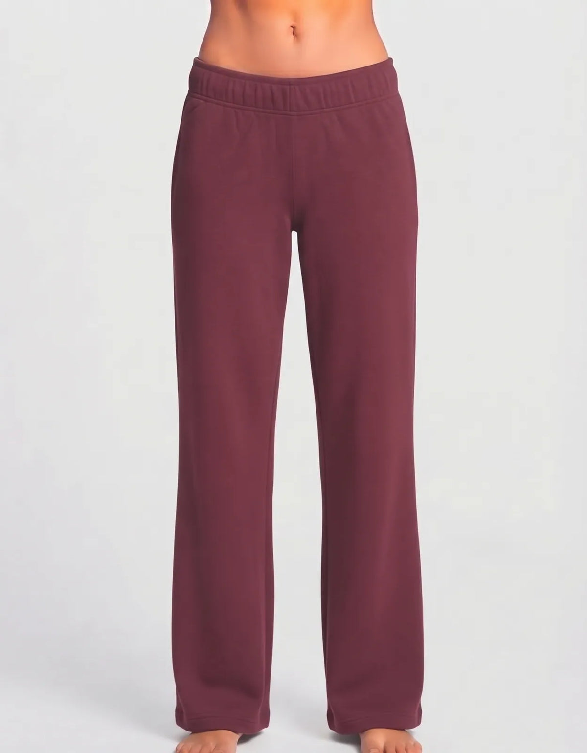 No Boundaries Women Maroon Sport Winter Trouser - Preloved Ladies Trousers Pakistan - Winter Polyester - Size 32 to 34