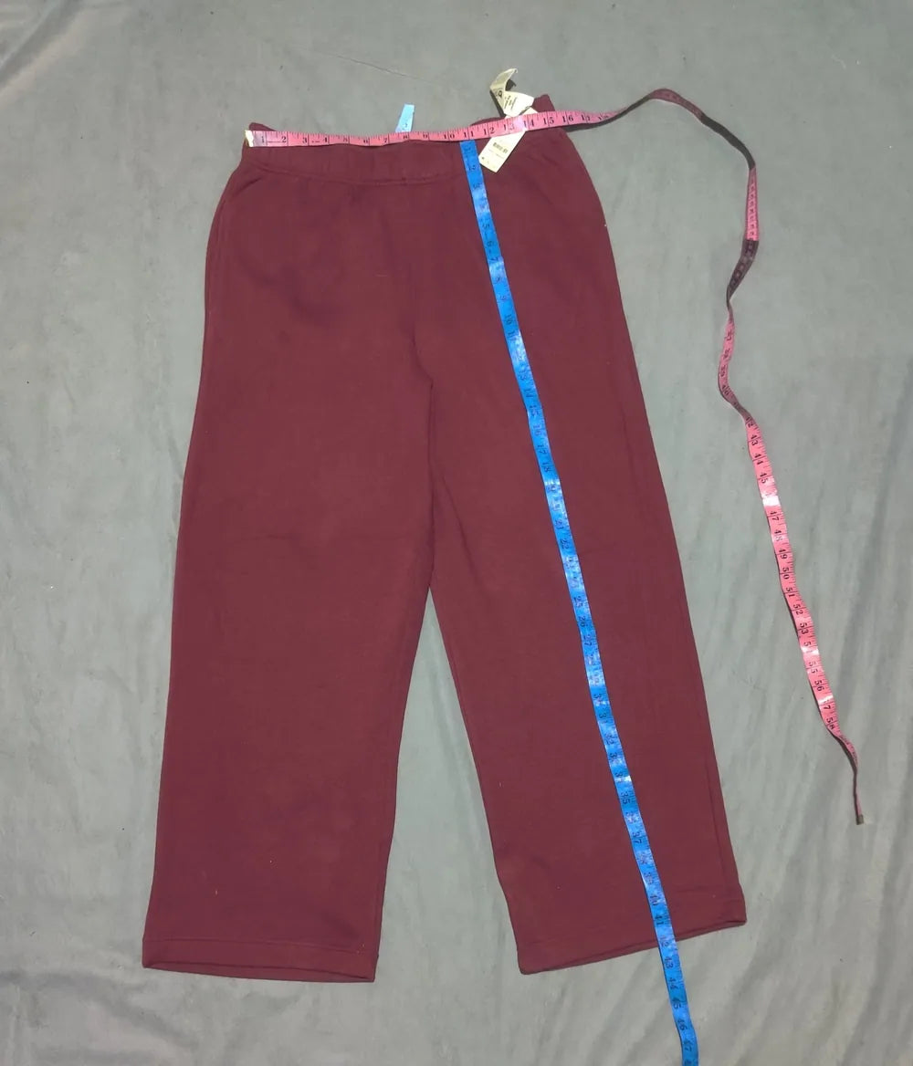No Boundaries Women Maroon Sport Winter Trouser - Preloved Ladies Trousers Pakistan - Winter Polyester - Size 32 to 34 - Photo 4