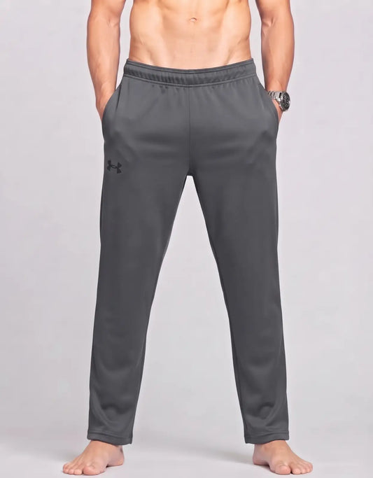 Under Armour Men Sports Polyester Charcoal Trackpants S