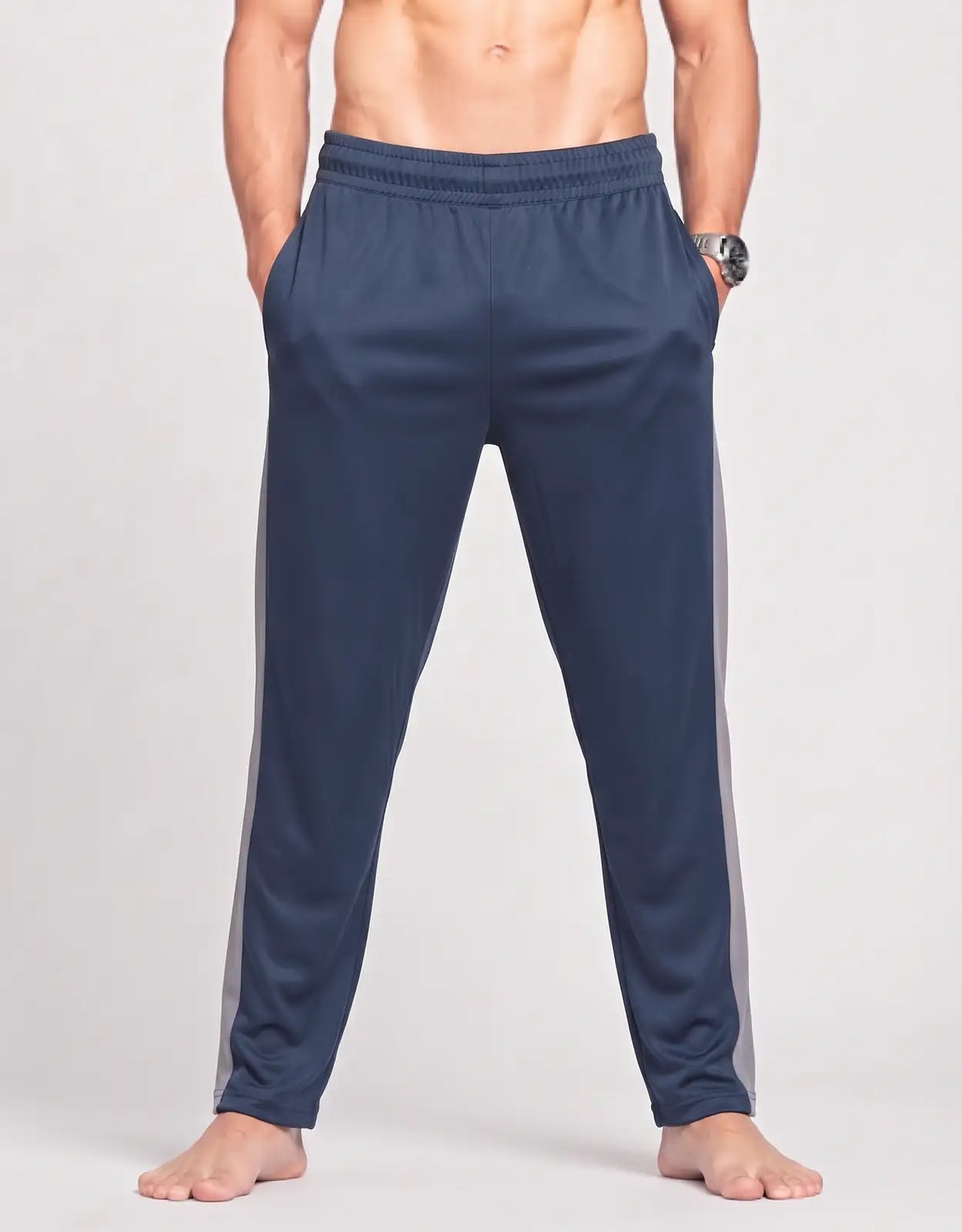 Tek Gear Men Sports Polyester Navy Trackpants S