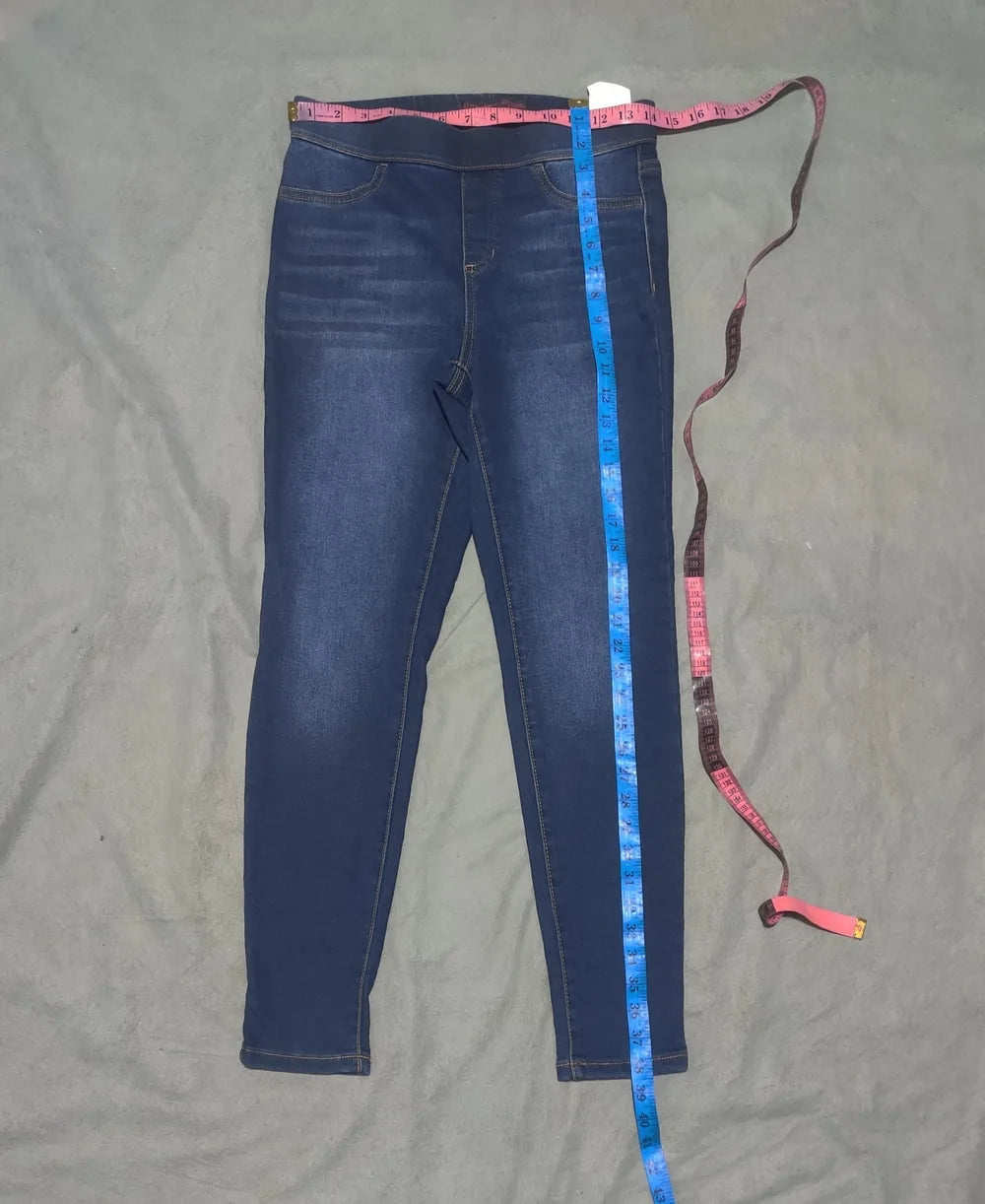 No Boundaries Women Cotton Dark Blue Jeggings M - additional view 4