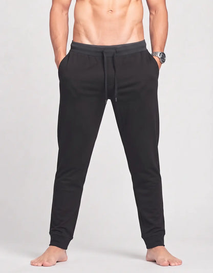 VRST Men Sports Polyester Black Trackpants M