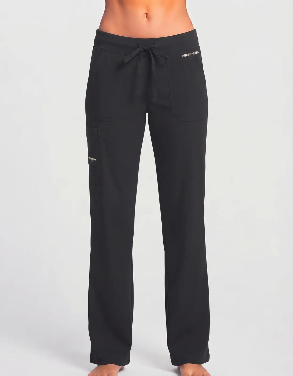 Skecher Women Black Sport Trouser - Preloved Ladies Trousers Pakistan - Summer Polyester - Size 24 to 26