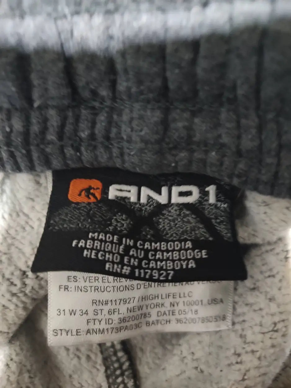 AND 1 Men Cotton Gray Winter Trousers M - additional view 2